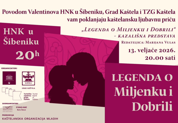 LEGENDA O MILJENKU I DOBRILI - ŠIBENIK